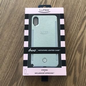 LuMee Duo Mirror iPhone XS Max Case - Silver
